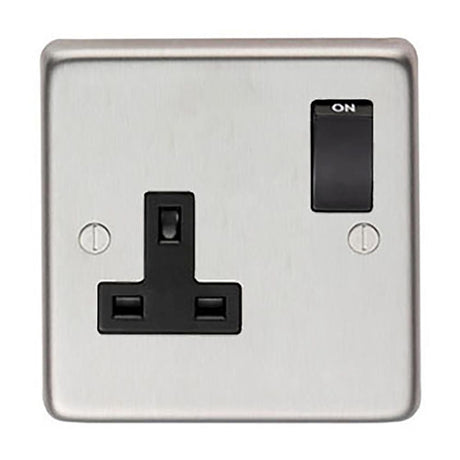 This is an image showing From The Anvil - SSS Single 13 Amp Switched Socket available from T.H Wiggans Architectural Ironmongery in Kendal, quick delivery and discounted prices