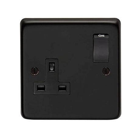 This is an image showing From The Anvil - MB Single 13 Amp Switched Socket available from T.H Wiggans Architectural Ironmongery in Kendal, quick delivery and discounted prices