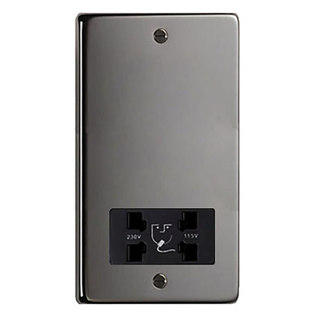 This is an image showing From The Anvil - BN Dual Volt Shaver Socket available from T.H Wiggans Architectural Ironmongery in Kendal, quick delivery and discounted prices