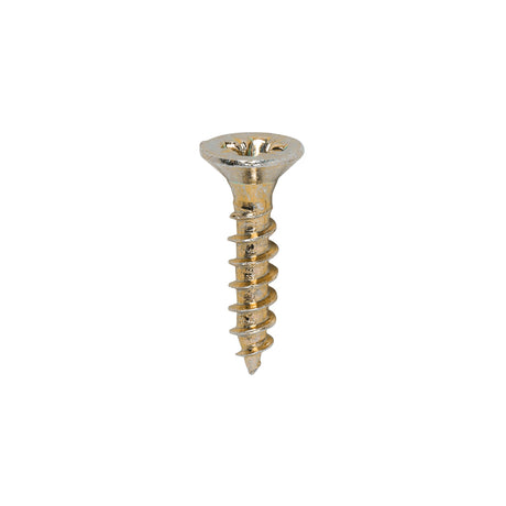 This is an image showing TIMCO Classic Multi-Purpose Screws - PZ - Double Countersunk - Yellow - 3.5 x 16 - 200 Pieces Box available from T.H Wiggans Ironmongery in Kendal, quick delivery at discounted prices.