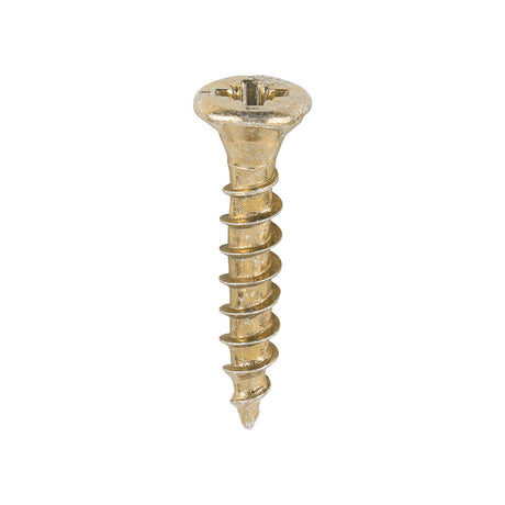 This is an image showing TIMCO Velocity Premium Multi-Use Screws - PZ - Double Countersunk - Yellow
 - 3.5 x 20 - 200 Pieces Box available from T.H Wiggans Ironmongery in Kendal, quick delivery at discounted prices.