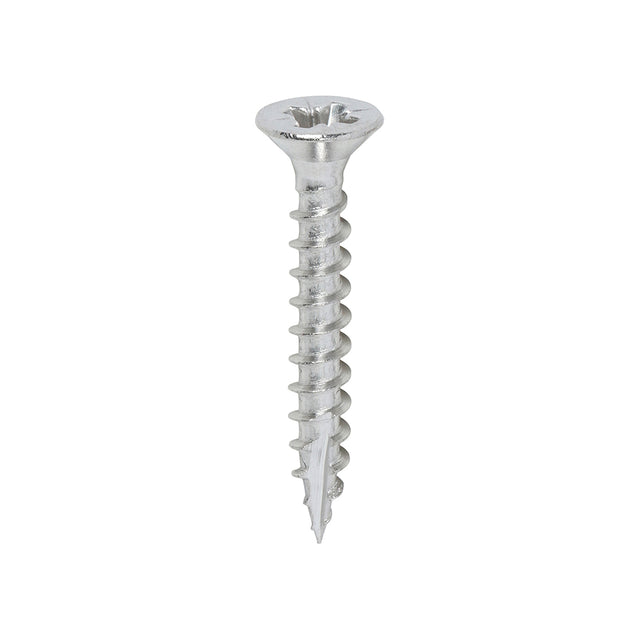This is an image showing TIMCO Classic Multi-Purpose Screws - PZ - Double Countersunk - A2 Stainless Steel
 - 3.5 x 25 - 200 Pieces Box available from T.H Wiggans Ironmongery in Kendal, quick delivery at discounted prices.
