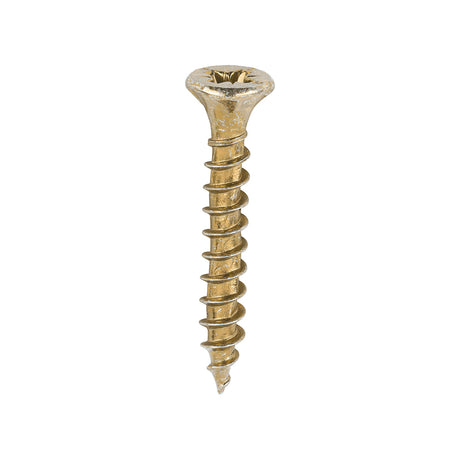 This is an image showing TIMCO Velocity Premium Multi-Use Screws - PZ - Double Countersunk - Yellow
 - 3.5 x 25 - 200 Pieces Box available from T.H Wiggans Ironmongery in Kendal, quick delivery at discounted prices.