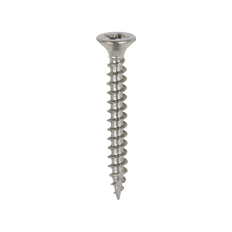 This is an image showing TIMCO Classic Multi-Purpose Screws - PZ - Double Countersunk - A4 Stainless Steel
 - 3.5 x 30 - 200 Pieces Box available from T.H Wiggans Ironmongery in Kendal, quick delivery at discounted prices.