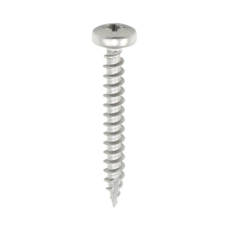 This is an image showing TIMCO Classic Multi-Purpose Screws - PZ - Pan Head - A2 Stainless Steel - 3.5 x 30 - 200 Pieces Box available from T.H Wiggans Ironmongery in Kendal, quick delivery at discounted prices.