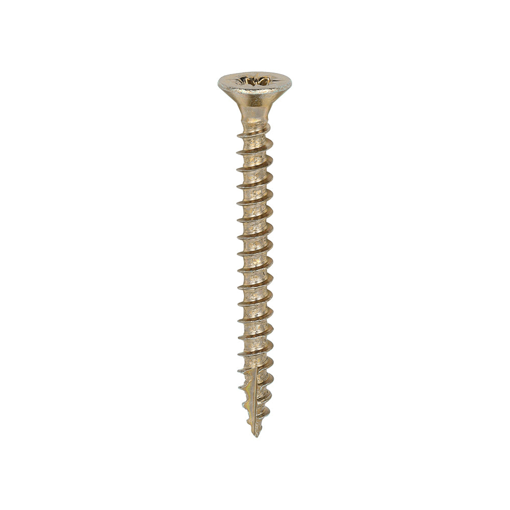 This is an image showing TIMCO Classic Multi-Purpose Screws - PZ - Double Countersunk - Yellow - 3.5 x 35 - 200 Pieces Box available from T.H Wiggans Ironmongery in Kendal, quick delivery at discounted prices.