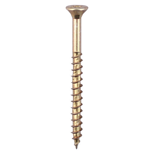 This is an image showing TIMCO Velocity Premium Multi-Use Screws - PZ - Double Countersunk - Yellow
- 3.5 x 50 - 200 Pieces Box available from T.H Wiggans Ironmongery in Kendal, quick delivery at discounted prices.