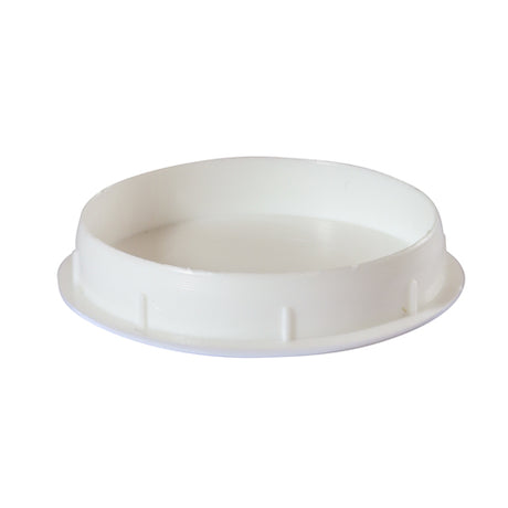 This is an image showing TIMCO Hinge Hole Cover Caps - White - 35mm - 4 Pieces TIMpac available from T.H Wiggans Ironmongery in Kendal, quick delivery at discounted prices.