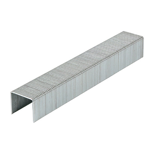 This is an image showing TIMCO Light Duty Staples - Chisel Point - Galvanised  - 10mm - 1000 Pieces Box available from T.H Wiggans Ironmongery in Kendal, quick delivery at discounted prices.