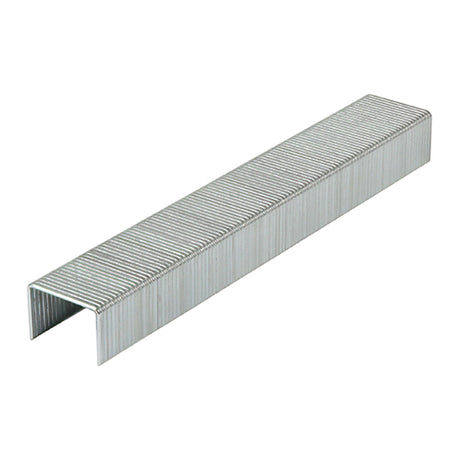 This is an image showing TIMCO Light Duty Staples - Chisel Point - Galvanised  - 8mm - 1000 Pieces Box available from T.H Wiggans Ironmongery in Kendal, quick delivery at discounted prices.