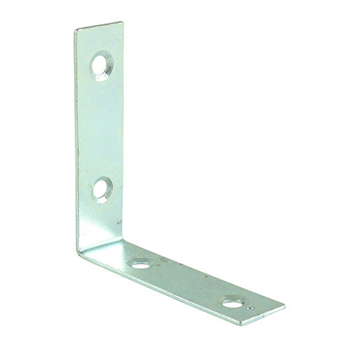 This is an image showing TIMCO Corner Braces - Zinc - 38 x 38 x 16 - 50 Pieces Box available from T.H Wiggans Ironmongery in Kendal, quick delivery at discounted prices.