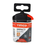 This is an image showing TIMCO Impact Driver Bits - Hex - 3.0 x 25 - 10 Pieces Handy Bit Pack available from T.H Wiggans Ironmongery in Kendal, quick delivery at discounted prices.