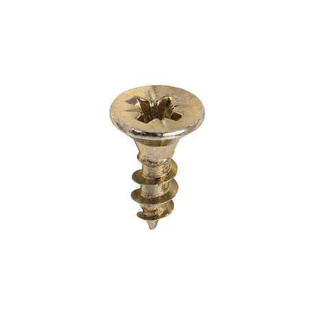 This is an image showing TIMCO Classic Multi-Purpose Screws - PZ - Double Countersunk - Yellow - 4.0 x 12 - 200 Pieces Box available from T.H Wiggans Ironmongery in Kendal, quick delivery at discounted prices.