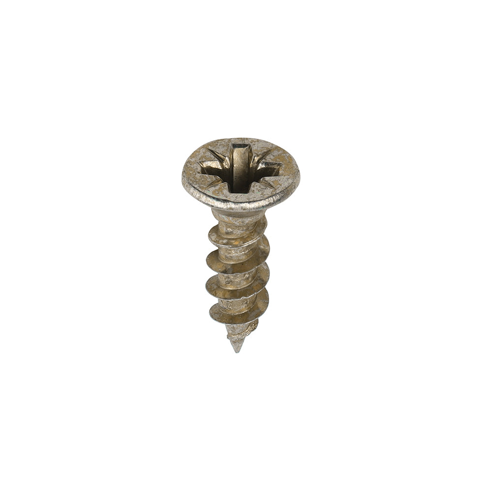 This is an image showing TIMCO Solo Chipboard & Woodscrews - PZ - Double Countersunk - Yellow - 4.0 x 15 - 200 Pieces Box available from T.H Wiggans Ironmongery in Kendal, quick delivery at discounted prices.