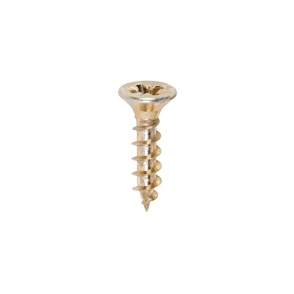 This is an image showing TIMCO Solo Chipboard & Woodscrews - PZ - Double Countersunk - Yellow - 4.0 x 17 - 200 Pieces Box available from T.H Wiggans Ironmongery in Kendal, quick delivery at discounted prices.