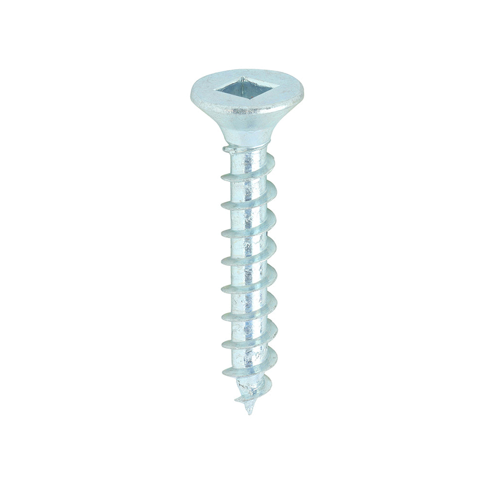 This is an image showing TIMCO Solo Chipboard & Woodscrews - SQ - Double Countersunk - Zinc - 4.0 x 25 - 200 Pieces Box available from T.H Wiggans Ironmongery in Kendal, quick delivery at discounted prices.