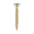 This is an image showing TIMCO Classic Multi-Purpose Screws - PZ - Double Countersunk - Yellow - 4.0 x 30 - 200 Pieces Box available from T.H Wiggans Ironmongery in Kendal, quick delivery at discounted prices.