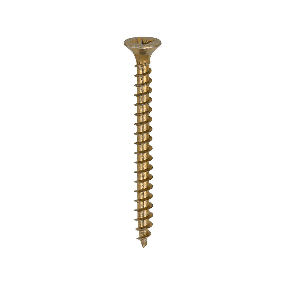 This is an image showing TIMCO Solo Chipboard & Woodscrews - PZ - Double Countersunk - Yellow - 4.0 x 45 - 200 Pieces Box available from T.H Wiggans Ironmongery in Kendal, quick delivery at discounted prices.