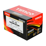 This is an image showing TIMCO Velocity Premium Multi-Use Screws - PZ - Double Countersunk - Yellow - 4.0 x 50 - 1000 Pieces Box available from T.H Wiggans Ironmongery in Kendal, quick delivery at discounted prices.