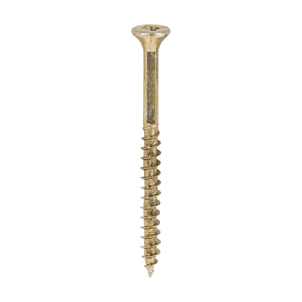 This is an image showing TIMCO Velocity Premium Multi-Use Screws - PZ - Double Countersunk - Yellow
- 4.0 x 50 - 200 Pieces Box available from T.H Wiggans Ironmongery in Kendal, quick delivery at discounted prices.