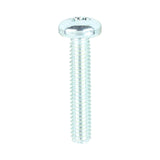 This is an image showing TIMCO Metric Threaded Machine Screws - PZ - Pan Head - Zinc - M4 x 20 - 100 Pieces Box available from T.H Wiggans Ironmongery in Kendal, quick delivery at discounted prices.