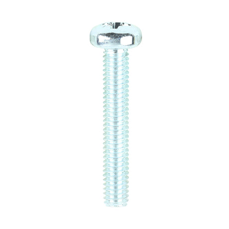 This is an image showing TIMCO Metric Threaded Machine Screws - PZ - Pan Head - Zinc - M4 x 25 - 100 Pieces Box available from T.H Wiggans Ironmongery in Kendal, quick delivery at discounted prices.