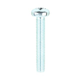 This is an image showing TIMCO Metric Threaded Machine Screws - PZ - Pan Head - Zinc - M4 x 25 - 100 Pieces Box available from T.H Wiggans Ironmongery in Kendal, quick delivery at discounted prices.