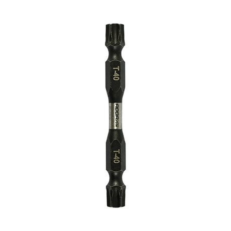 This is an image showing TIMCO Impact Driver Bits - TX - Double Ended - TX40 x 65 - 2 Pieces Blister Pack available from T.H Wiggans Ironmongery in Kendal, quick delivery at discounted prices.