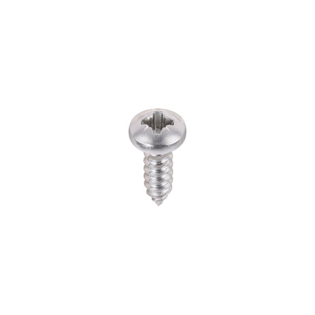This is an image showing TIMCO Metal Tapping Screws - PZ - Pan - Self-Tapping - A2 Stainless Steel
 - 4.2 x 13 - 200 Pieces Box available from T.H Wiggans Ironmongery in Kendal, quick delivery at discounted prices.