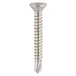 This is an image showing TIMCO Window Fabrication Screws - Countersunk - PH - Self-Tapping - Self-Drilling Point - Zinc - 4.8 x 25 - 1000 Pieces Box available from T.H Wiggans Ironmongery in Kendal, quick delivery at discounted prices.