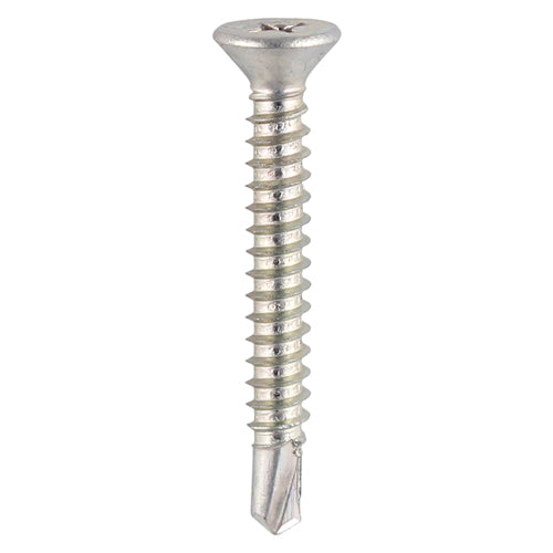 This is an image showing TIMCO Window Fabrication Screws - Countersunk - PH - Self-Tapping - Self-Drilling Point - Zinc - 4.8 x 32 - 500 Pieces Box available from T.H Wiggans Ironmongery in Kendal, quick delivery at discounted prices.