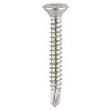 This is an image showing TIMCO Window Fabrication Screws - Countersunk - PH - Self-Tapping - Self-Drilling Point - Zinc - 4.8 x 32 - 500 Pieces Box available from T.H Wiggans Ironmongery in Kendal, quick delivery at discounted prices.