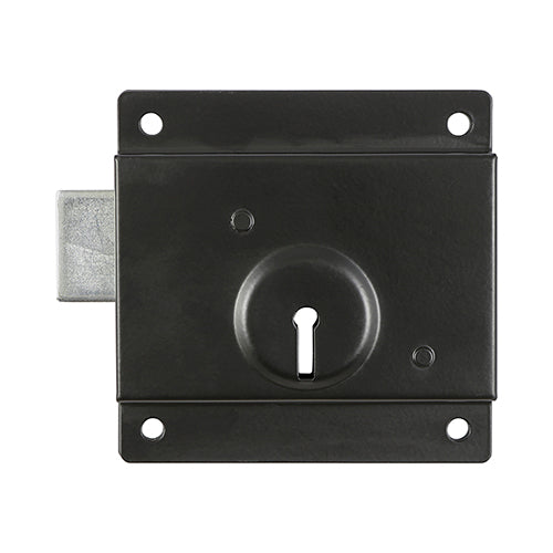 This is an image showing TIMCO Press Lock - Black - 3" - 1 Each TIMbag available from T.H Wiggans Ironmongery in Kendal, quick delivery at discounted prices.