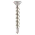 This is an image showing TIMCO Window Fabrication Screws - Countersunk - PH - Self-Tapping - Self-Drilling Point - Zinc - 4.8 x 45 - 500 Pieces Box available from T.H Wiggans Ironmongery in Kendal, quick delivery at discounted prices.