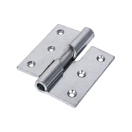 This is an image showing TIMCO Rising Butt Hinge (466) - Right Hand - Zinc - 75 x 72 - 2 Pieces TIMbag available from T.H Wiggans Ironmongery in Kendal, quick delivery at discounted prices.