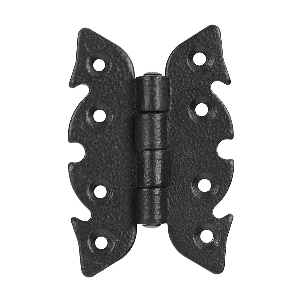 This is an image showing TIMCO Pair of Butterfly Hinges - Antique Black - 70 x 46 - 2 Pieces Bag available from T.H Wiggans Ironmongery in Kendal, quick delivery at discounted prices.