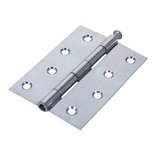 This is an image showing TIMCO Plain Butt Hinge - Loose Pin (1840) - Zinc - 100 x 71 - 2 Pieces Plain Bag available from T.H Wiggans Ironmongery in Kendal, quick delivery at discounted prices.