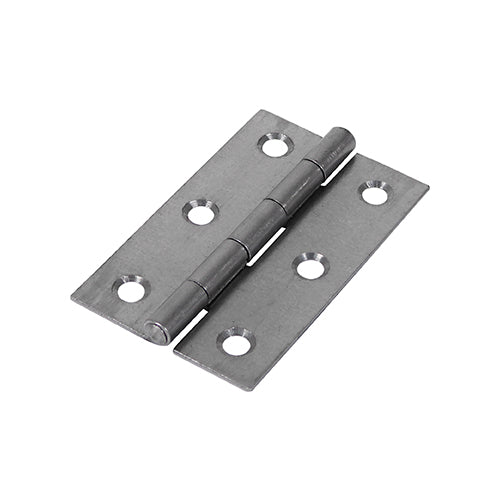 This is an image showing TIMCO Narrow Plain Butt Hinge (5050) - Self Colour - 75 x 48 - 2 Pieces Plain Bag available from T.H Wiggans Ironmongery in Kendal, quick delivery at discounted prices.