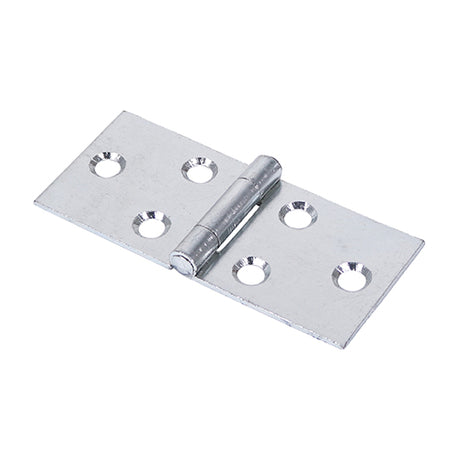 This is an image showing TIMCO Backflap Hinge - Uncranked Knuckle (404) - Zinc - 38 x 87 - 2 Pieces TIMpac available from T.H Wiggans Ironmongery in Kendal, quick delivery at discounted prices.