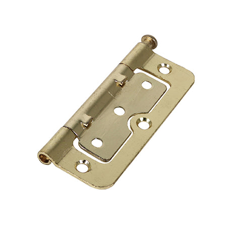 This is an image showing TIMCO Hurlinge - Loose Pin (104Z) - Electro Brass - 100 x 66 - 2 Pieces TIMbag available from T.H Wiggans Ironmongery in Kendal, quick delivery at discounted prices.