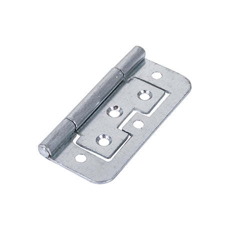This is an image showing TIMCO Flush Hinge (105) - Zinc - 75 x 51 - 2 Pieces TIMpac available from T.H Wiggans Ironmongery in Kendal, quick delivery at discounted prices.