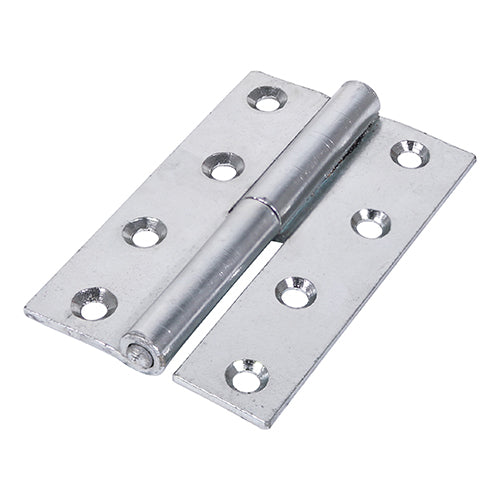 This is an image showing TIMCO Lift Off Hinge (457) - Left Hand - Zinc - 101 x 63 - 2 Pieces Plain Bag available from T.H Wiggans Ironmongery in Kendal, quick delivery at discounted prices.