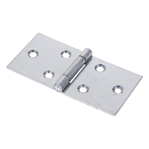 This is an image showing TIMCO Backflap Hinge - Uncranked Knuckle (404) - Zinc - 50 x 106 - 2 Pieces Plain Bag available from T.H Wiggans Ironmongery in Kendal, quick delivery at discounted prices.