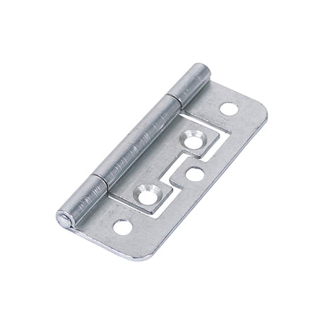This is an image showing TIMCO Flush Hinge (105) - Zinc - 63 x 37 - 2 Pieces TIMpac available from T.H Wiggans Ironmongery in Kendal, quick delivery at discounted prices.