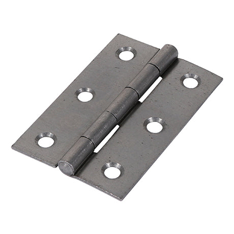 This is an image showing TIMCO Plain Butt Hinge - Fixed Pin (1838) - Self Colour - 75 x 50 - 2 Pieces TIMpac available from T.H Wiggans Ironmongery in Kendal, quick delivery at discounted prices.