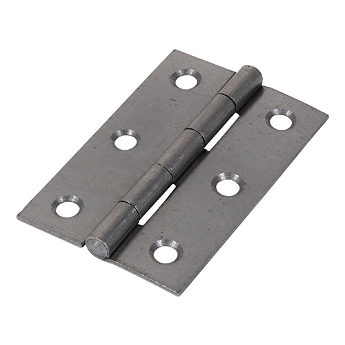 This is an image showing TIMCO Plain Butt Hinge - Fixed Pin (1838) - Self Colour - 75 x 50 - 2 Pieces Plain Bag available from T.H Wiggans Ironmongery in Kendal, quick delivery at discounted prices.