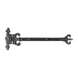 This is an image showing TIMCO Pair of Crown / Coronet Hinges - Antique Black - 317mm - 2 Pieces Bag available from T.H Wiggans Ironmongery in Kendal, quick delivery at discounted prices.