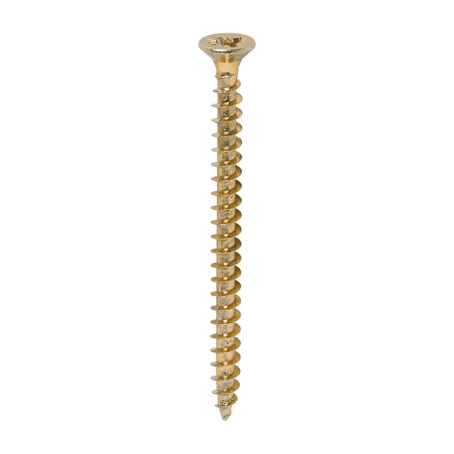 This is an image showing TIMCO Solo Chipboard & Woodscrews - PZ - Double Countersunk - Yellow - 4.5 x 60 - 200 Pieces Box available from T.H Wiggans Ironmongery in Kendal, quick delivery at discounted prices.