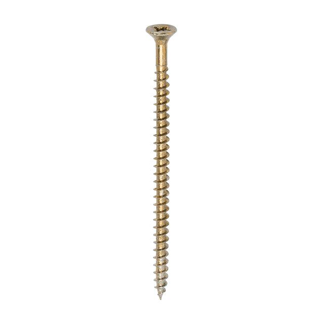 This is an image showing TIMCO Solo Chipboard & Woodscrews - PZ - Double Countersunk - Yellow - 4.5 x 80 - 200 Pieces Box available from T.H Wiggans Ironmongery in Kendal, quick delivery at discounted prices.