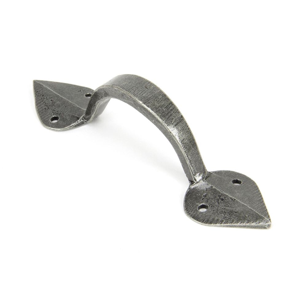 This is an image showing From The Anvil - Pewter Medium Shropshire Pull Handle available from T.H Wiggans Architectural Ironmongery in Kendal, quick delivery and discounted prices